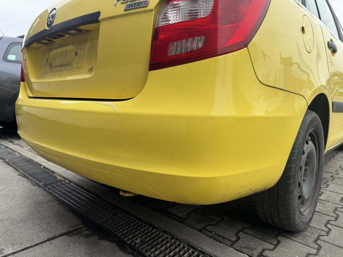 Skoda Fabia 2 original Sto&szlig;stange Stossf&auml;nger hinten LF1F Gelb Kombi Bj.2009
